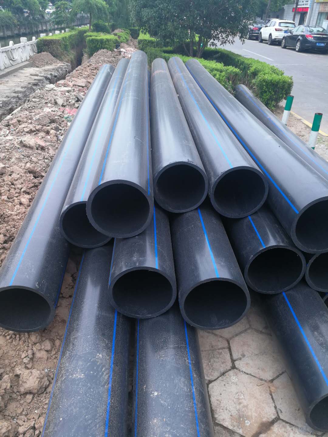 PE管施工現(xiàn)場
